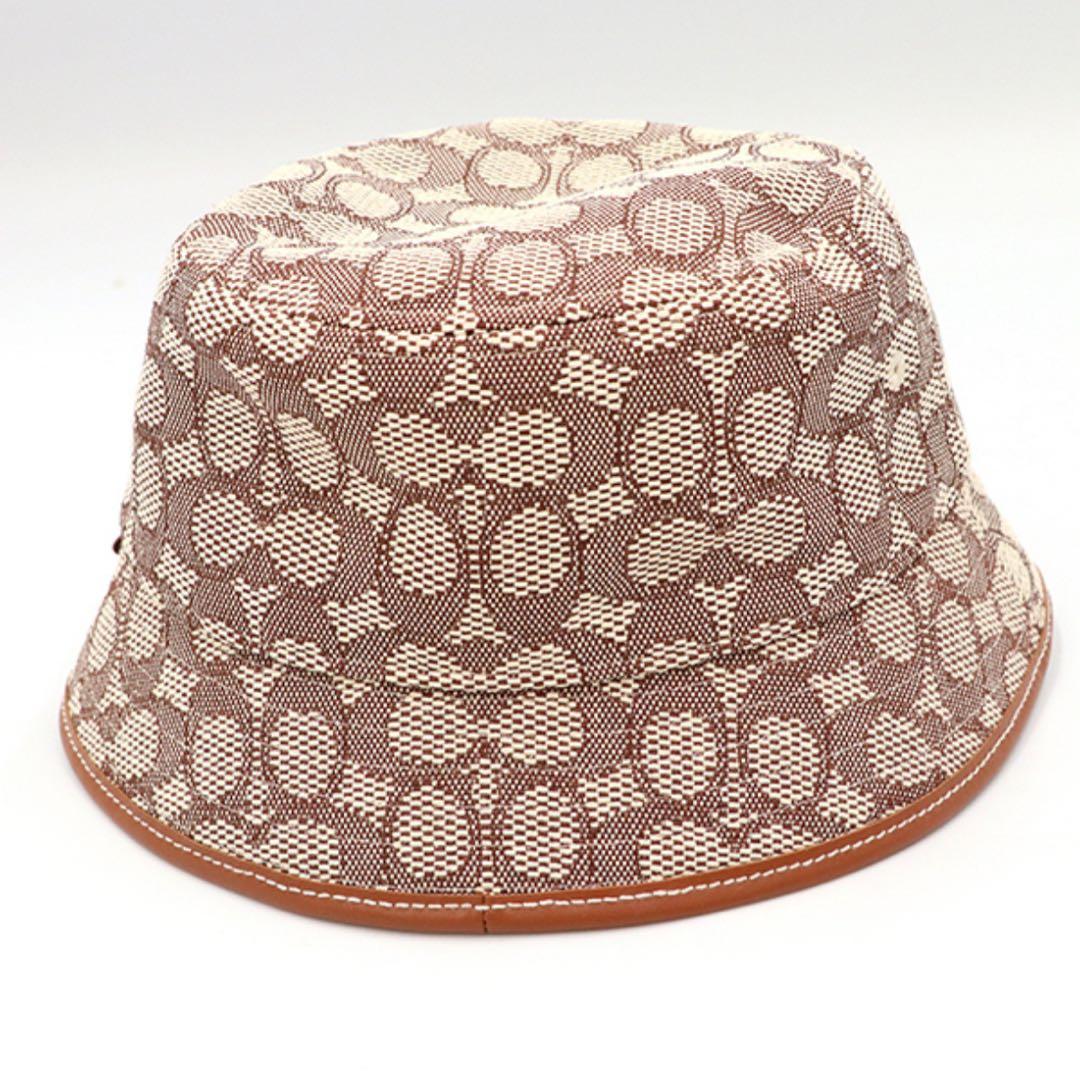 コーチ COACH バケットハット ブラウン系 シグネチャー×ミッキー 保存袋