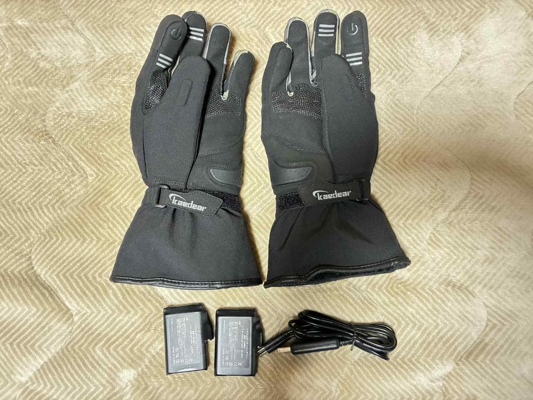 ★Kaedear (カエディア) 電熱グローブ　バッテリー付属　Mサイズ★