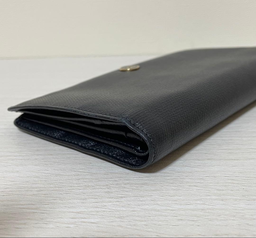 お値引きCHANELキャビアスキン 黒 長財布