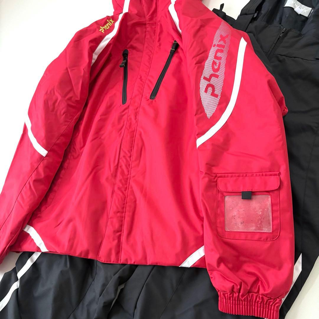 Phenix スキー スノボウェア 上下セット 170 レッド/ブラック