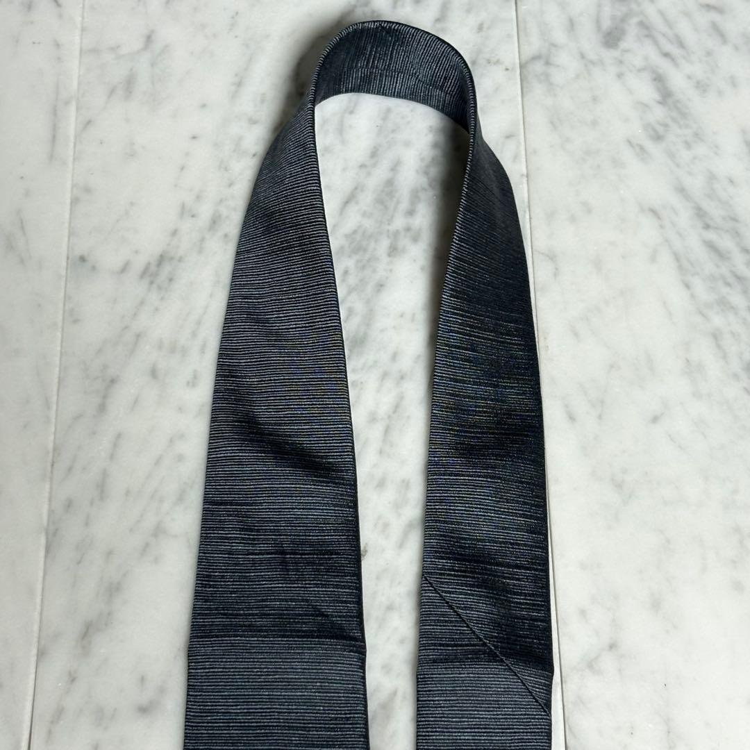 Dominique France ネクタイ 刺繍柄 グレー 鹿 クラウン