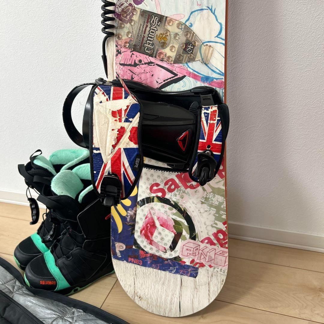 ルー様⭐︎スノボ ボードセット ブーツ(サロモン25.5cm) バインディング付き