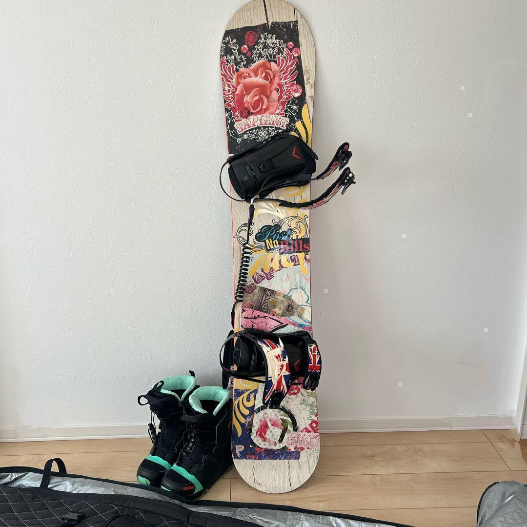 ルー様⭐︎スノボ ボードセット ブーツ(サロモン25.5cm) バインディング付き