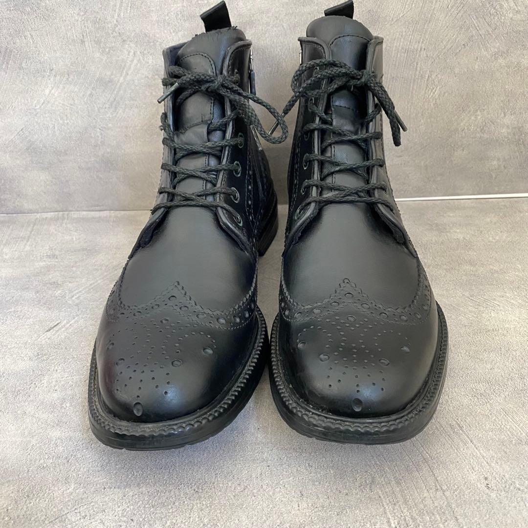 REGAL リーガル サイドジップ カントリーブーツ ウィングチップ 27.5