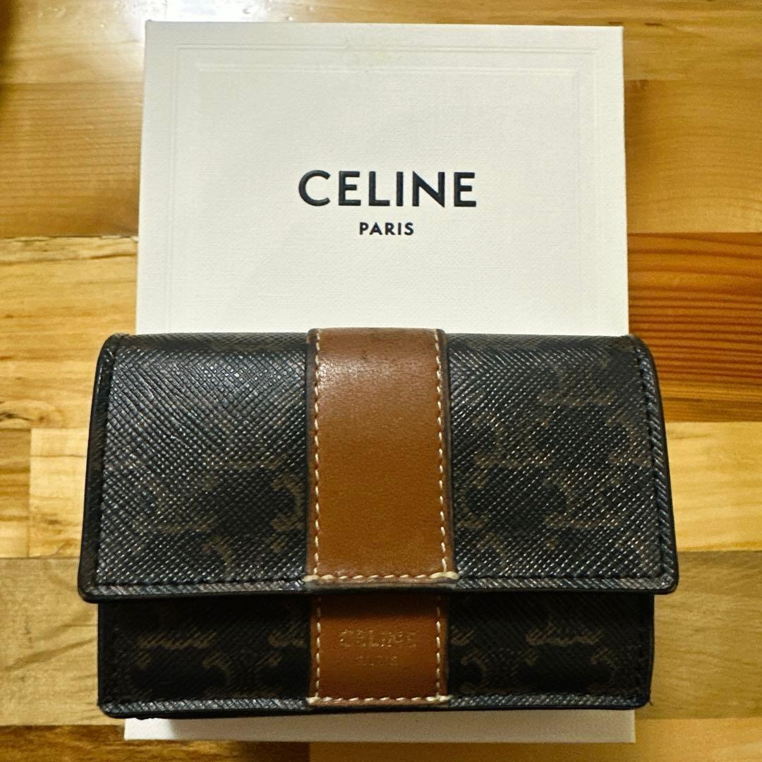 CELINE トリオンフ スモール トリフォールド コンパクトウォレット