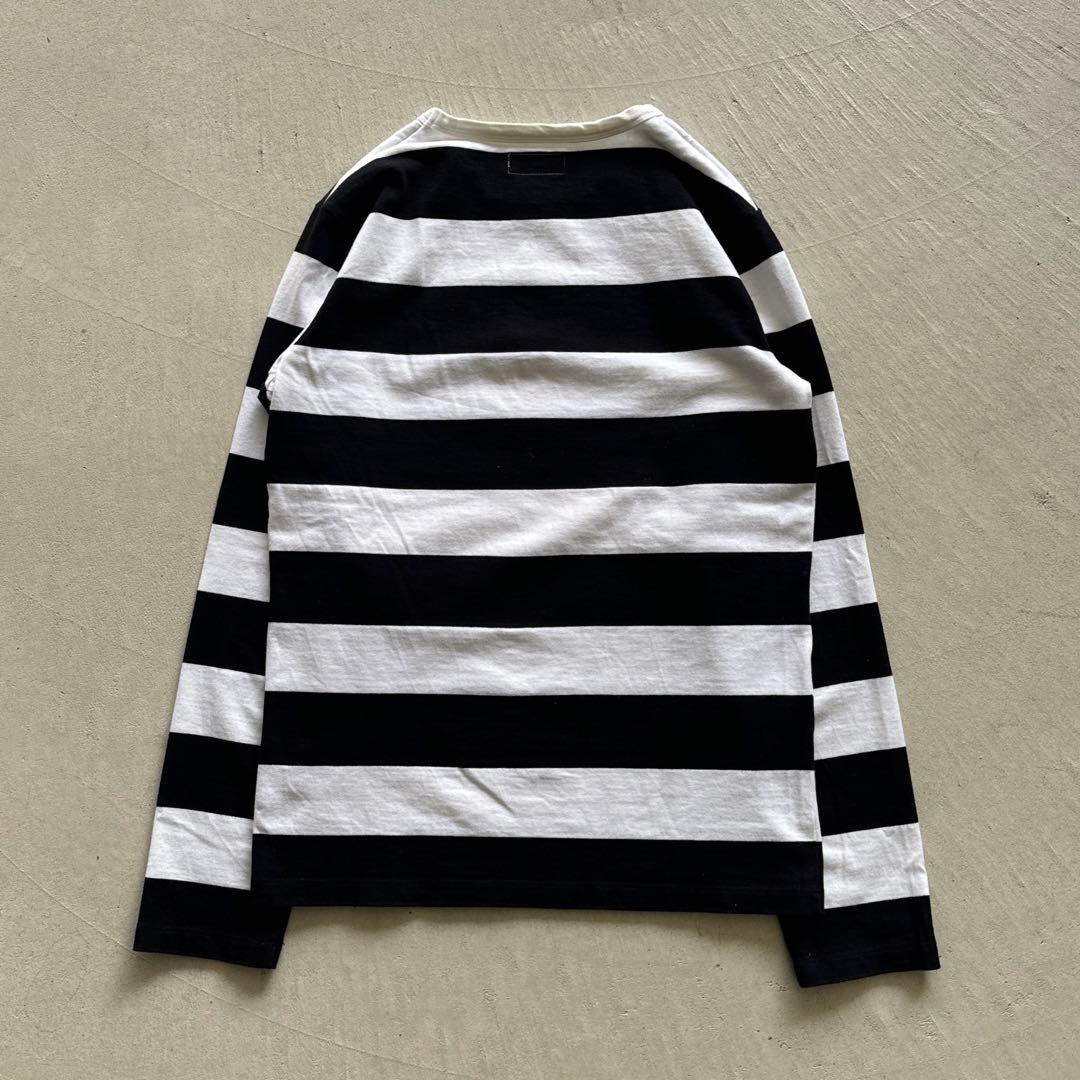 agnes b. homme border thunder ボーダー 白 黒