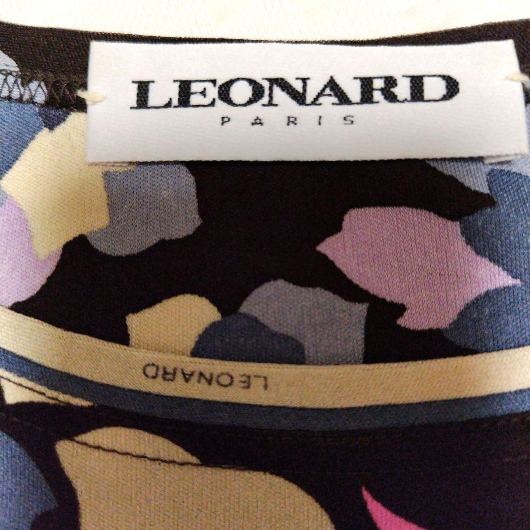 LEONARD PARIS レオナールカットソー　シルク花柄　40