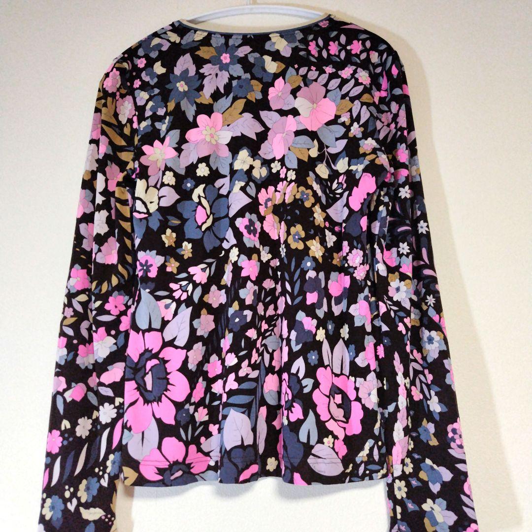 LEONARD PARIS レオナールカットソー　シルク花柄　40