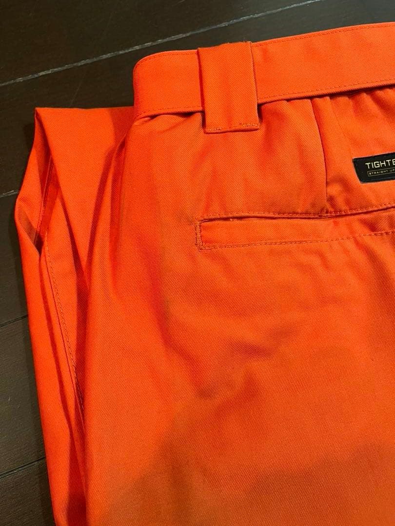 TIGHTBOOTH バギースラックス　Lサイズ　オレンジ