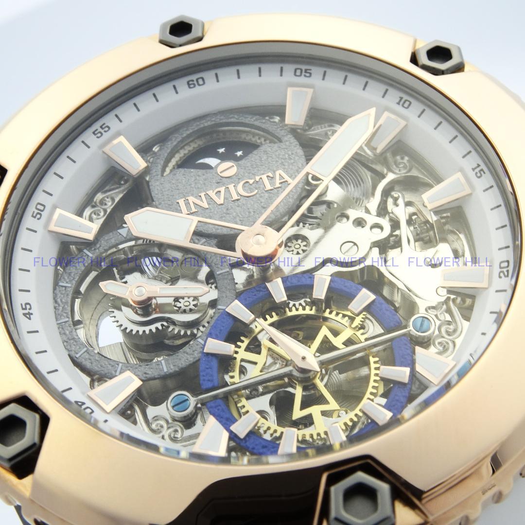 INVICTA 腕時計 自動巻き ゴールド・ホワイト AKULA 42772