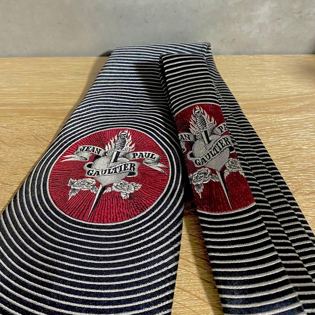 超希少 Jean Paul Gaultier シルク100%ネクタイ