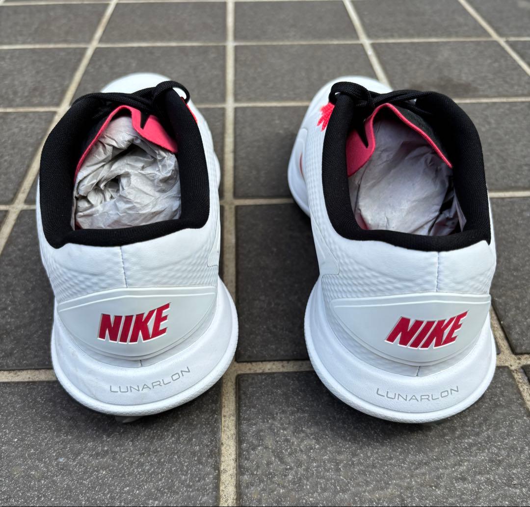 【未使用】ゴルフシューズ白×レッド 26cm 909037-101【ナイキ】