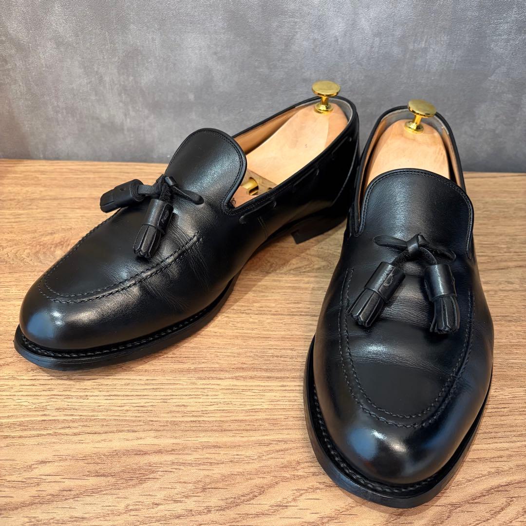【美品】 スコッチグレイン ヴェント タッセルローファー ブラック 2261