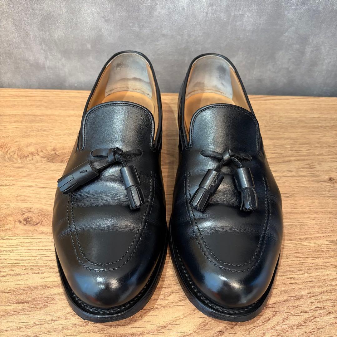 【美品】 スコッチグレイン ヴェント タッセルローファー ブラック 2261