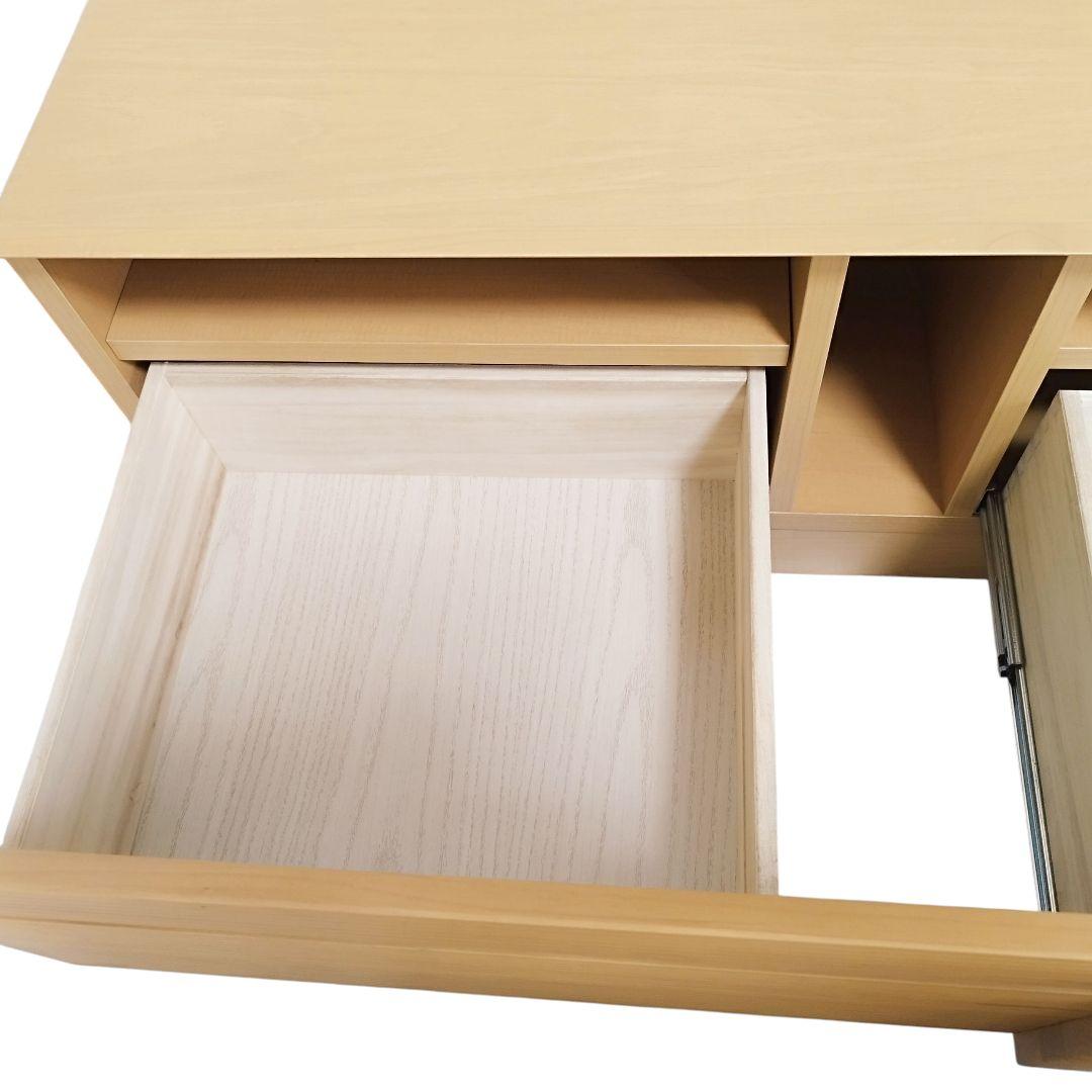 TVボード　木製　幅210cm　ロータイプ　アルダー 無垢　ナチュラル