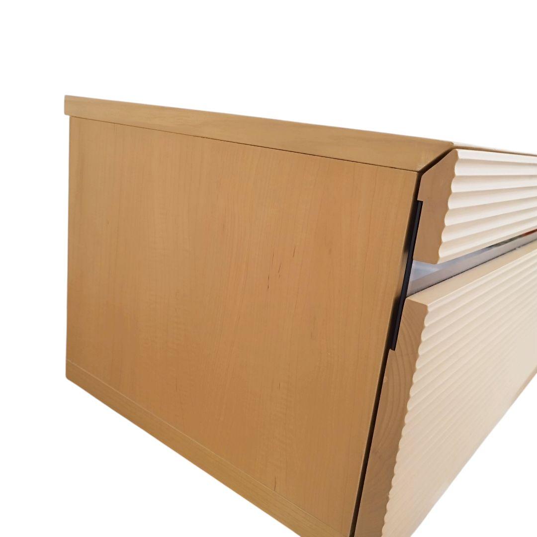 TVボード　木製　幅210cm　ロータイプ　アルダー 無垢　ナチュラル