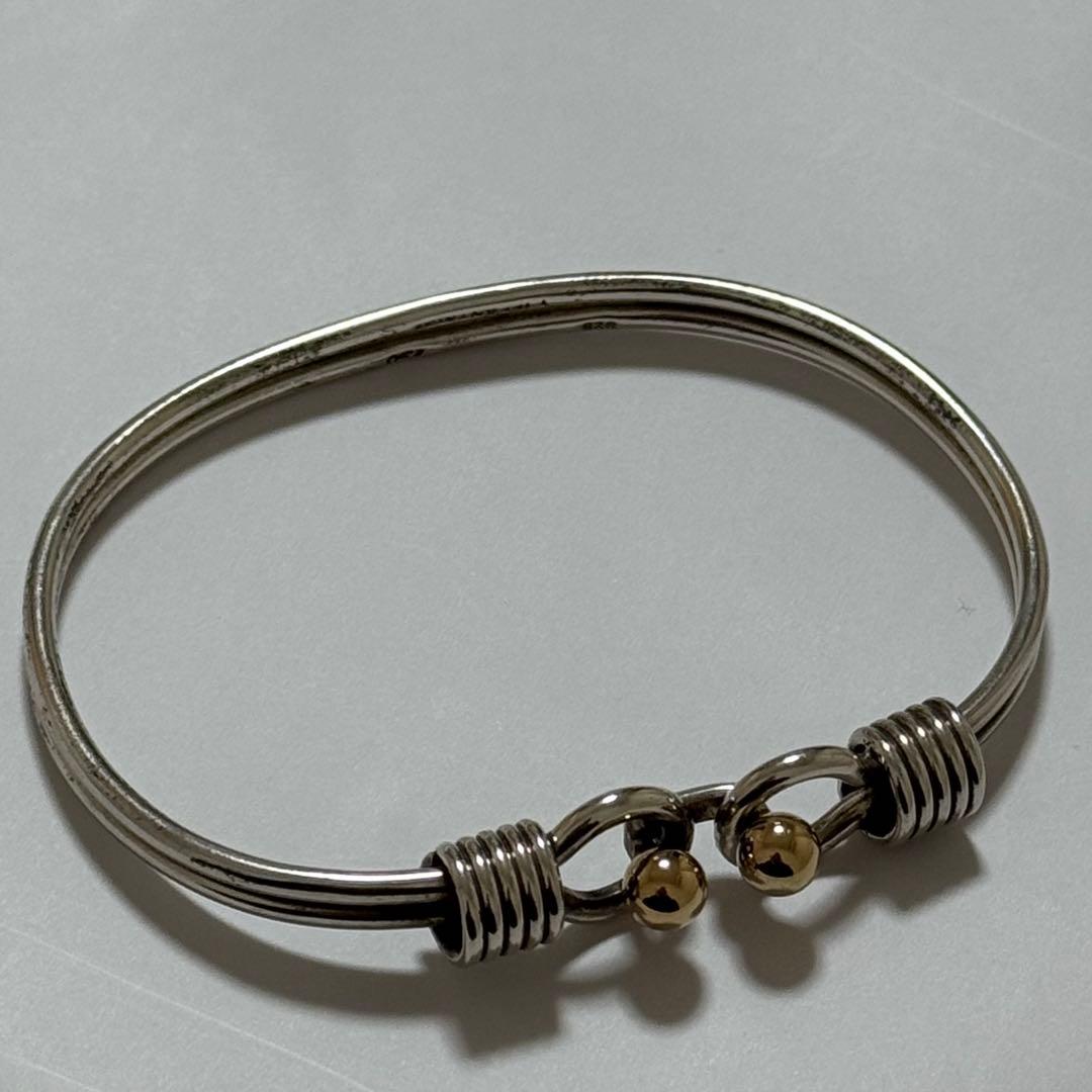 TIFFANY ティファニー ダブルフック&アイ コンビ バングル925 750