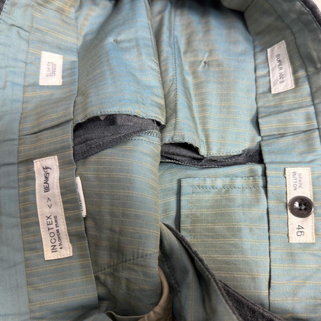 J3061 美品 インコテックス ビームスF別注24型1Pフランネルスラックス