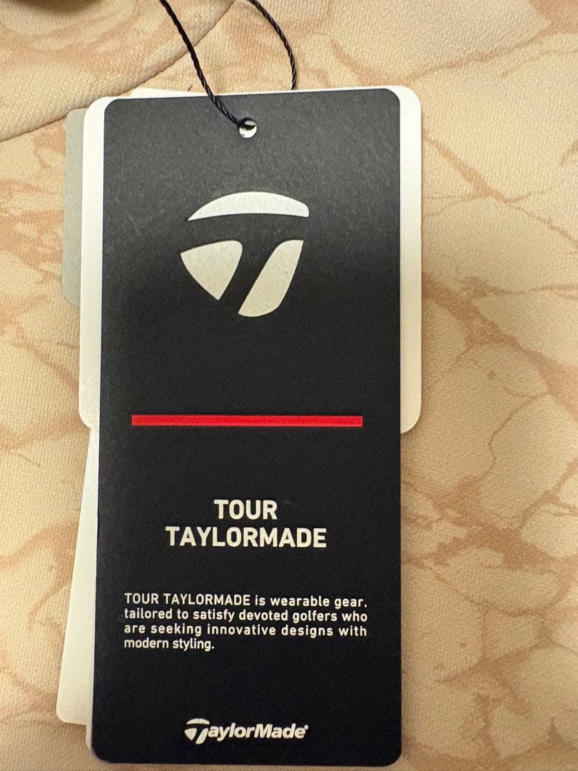 【新品未使用】TaylorMade ゴルフシャツ M ベージュ 長袖　裏起毛