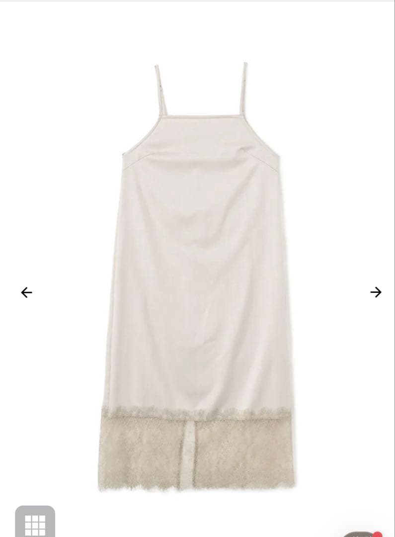 【新品】STRATA レースドッキングキャミセットワンピース　ライトベージュ