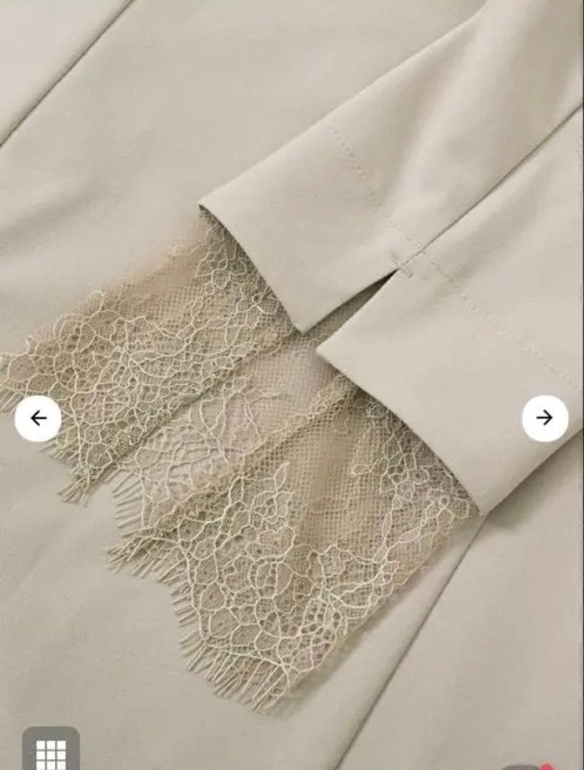 【新品】STRATA レースドッキングキャミセットワンピース　ライトベージュ