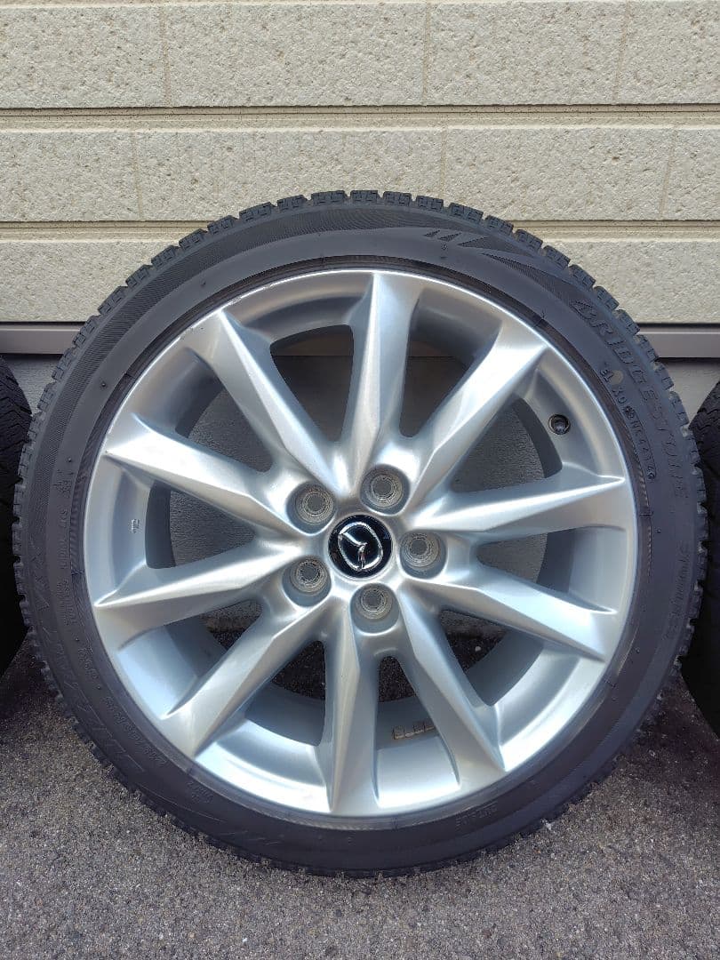 BM　アクセラ　純正　18インチ　ホイール　ブリザックVRX付