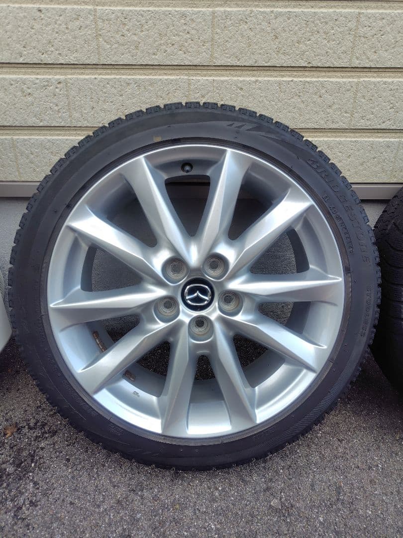 BM　アクセラ　純正　18インチ　ホイール　ブリザックVRX付