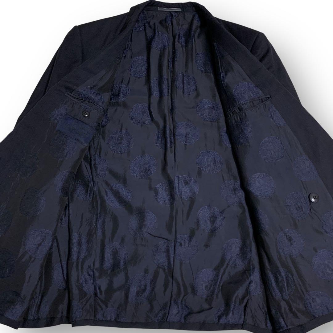 【大きいサイズ】 ヴェルサーチ ダブル スーツ セットアップ メドゥーサ メンズ