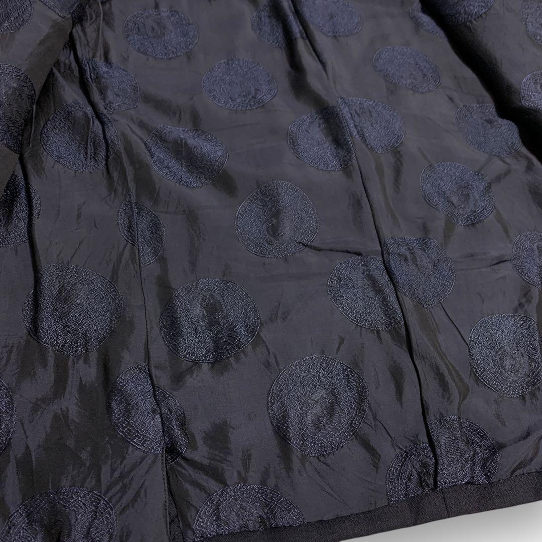 【大きいサイズ】 ヴェルサーチ ダブル スーツ セットアップ メドゥーサ メンズ