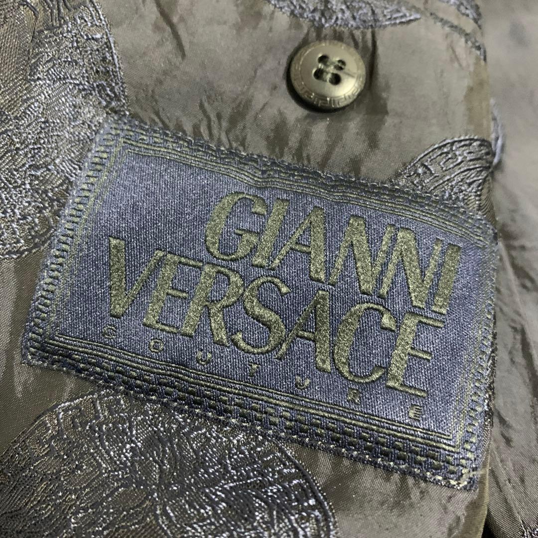 【大きいサイズ】 ヴェルサーチ ダブル スーツ セットアップ メドゥーサ メンズ