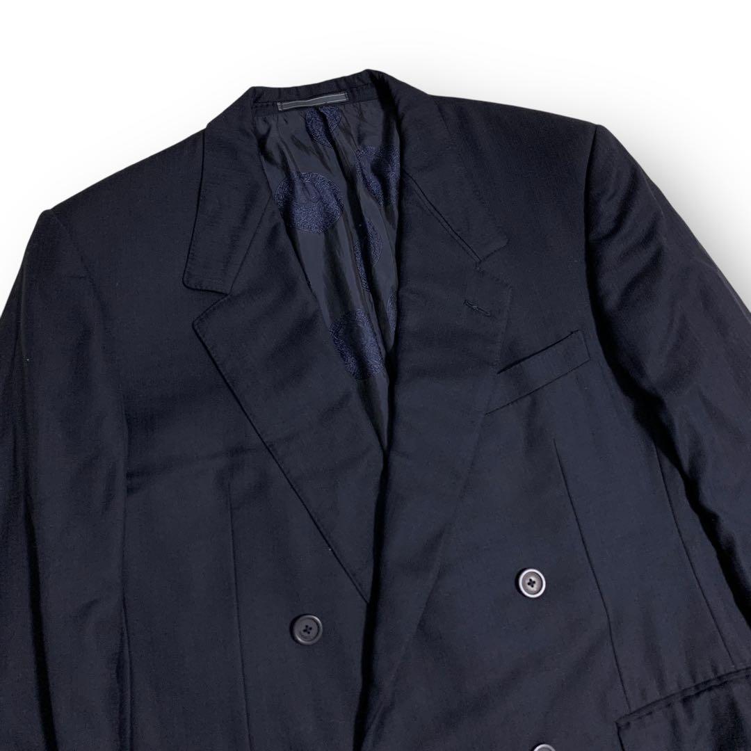 【大きいサイズ】 ヴェルサーチ ダブル スーツ セットアップ メドゥーサ メンズ