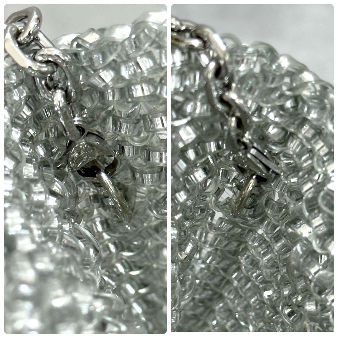 美品 アンテプリマ ミニアトゥーラ シルバー チェーン スクエア ワイヤーバッグ