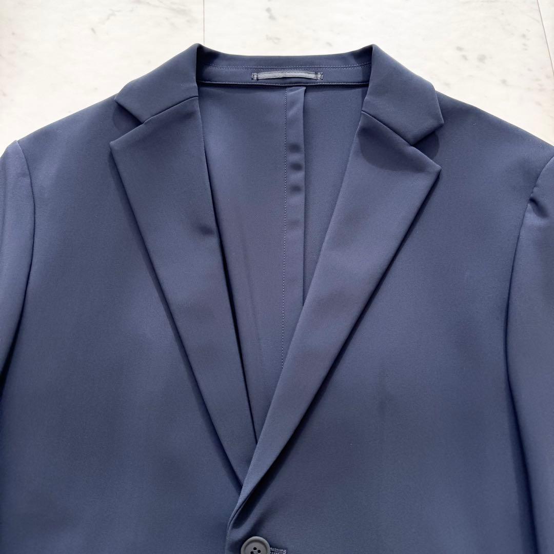 【美品】Theory セオリー トラベルスーツ ジャージー ビジネス ネイビー