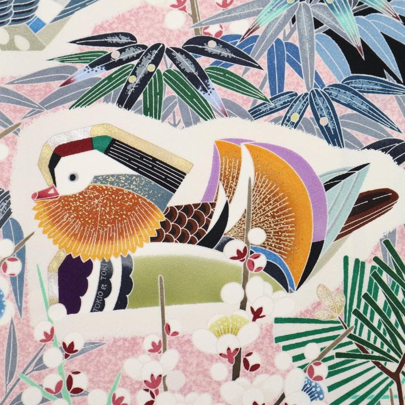 《ひろ★裄直し＋紋の入れ替＋黒留袖羽田登喜男松竹梅におしどりDB12-1》