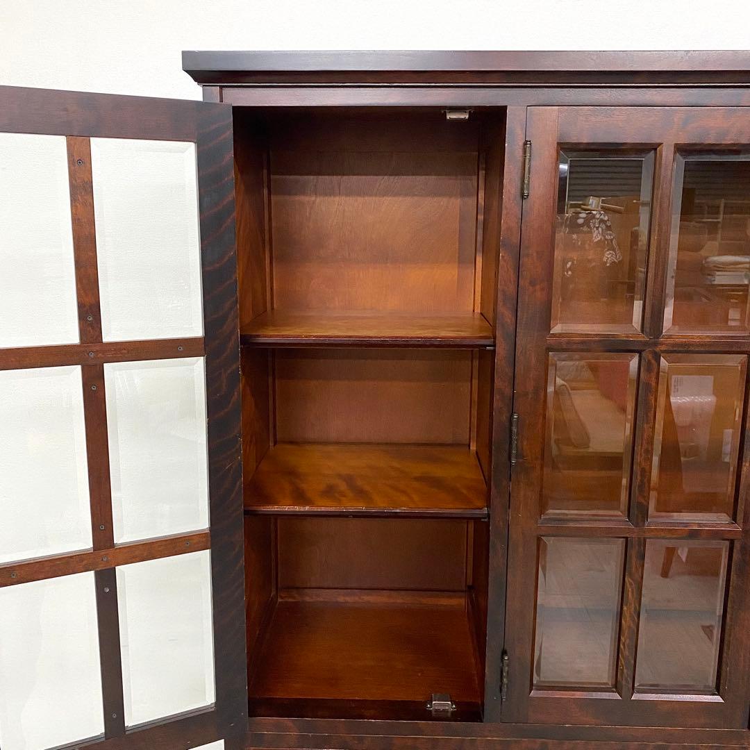 北海道民芸家具 北民 食器棚 飾り棚 民芸 キッチンボード 4