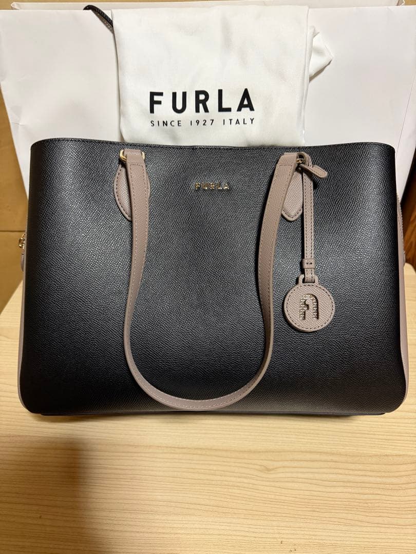 夏恋[未使用]FURLA ショルダーバッグ ミネルヴァＬバイカラー