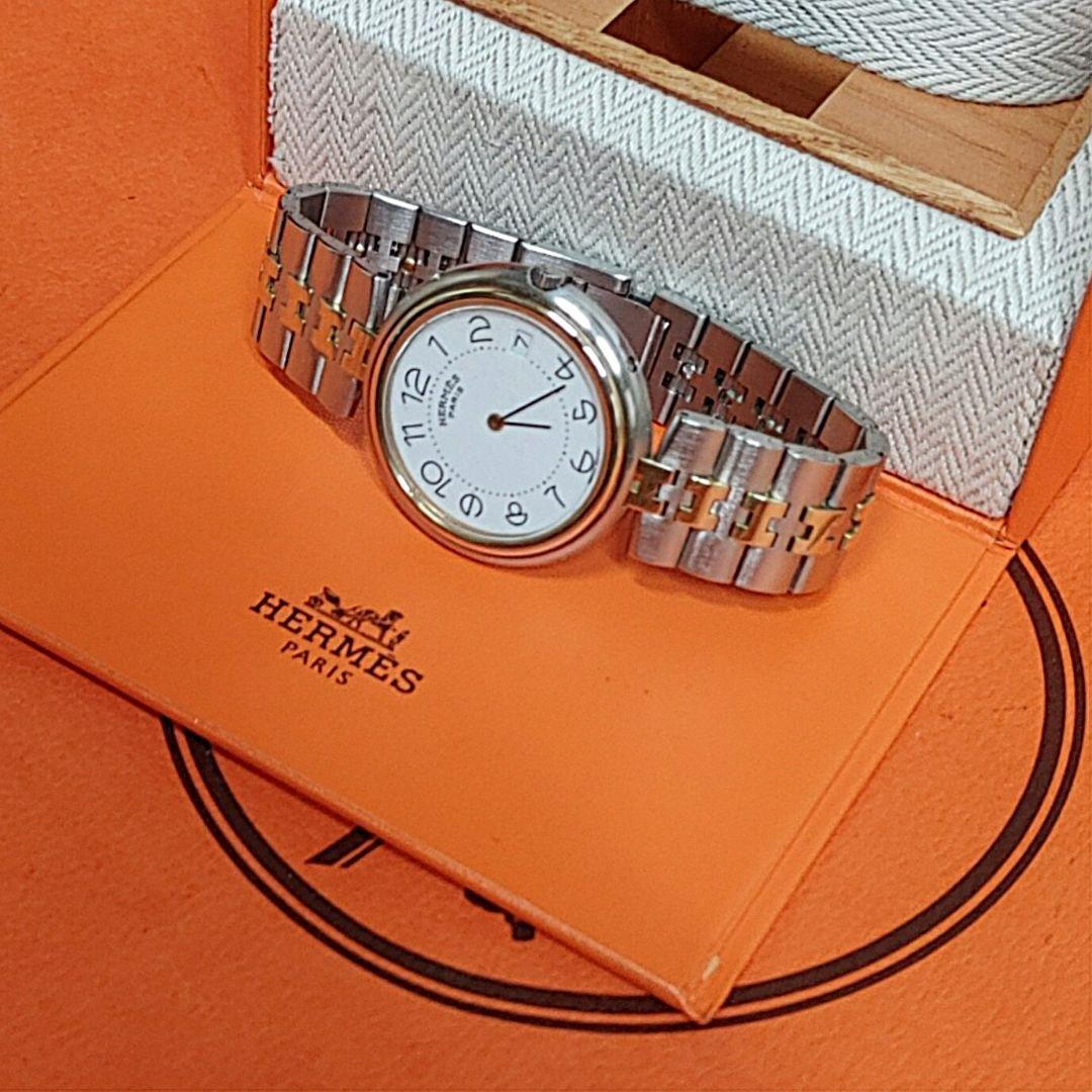 エルメス時計/極極極美品プロフィール/新品仕上げ正常稼働品/メンズサイズ
