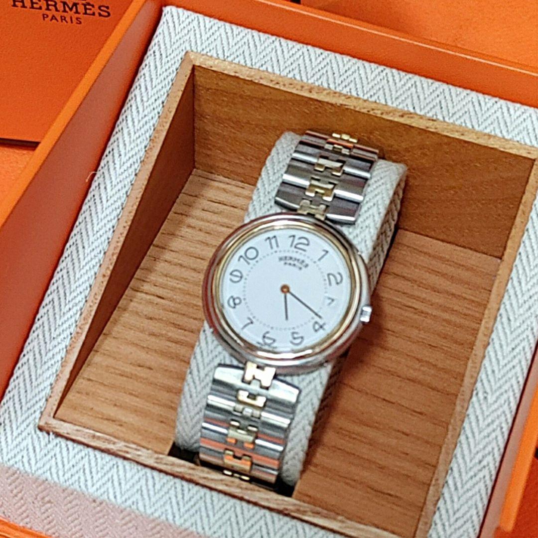 エルメス時計/極極極美品プロフィール/新品仕上げ正常稼働品/メンズサイズ