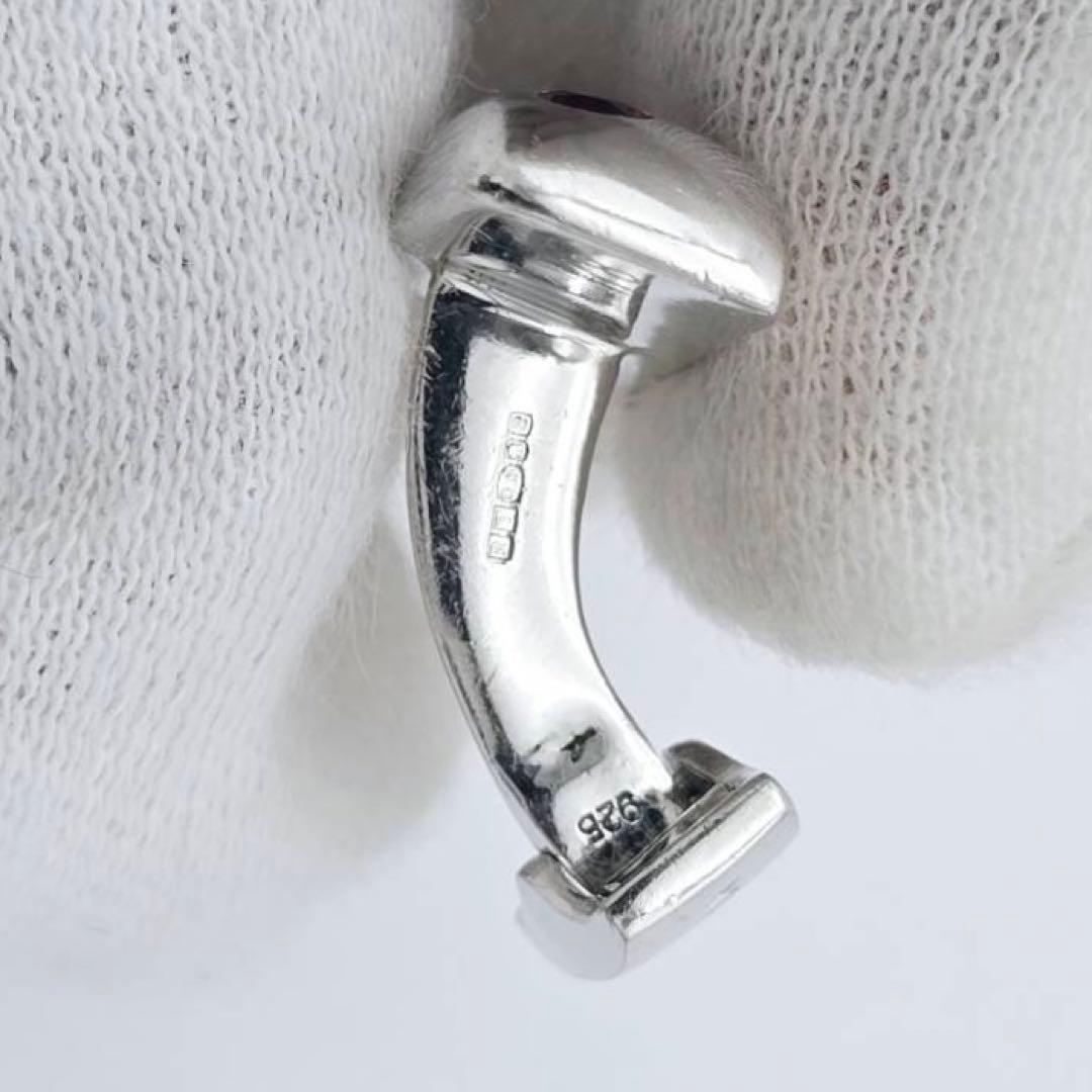 ★TATEOSSIAN★ カフリンクス ストーン レッド SV925 シルバー