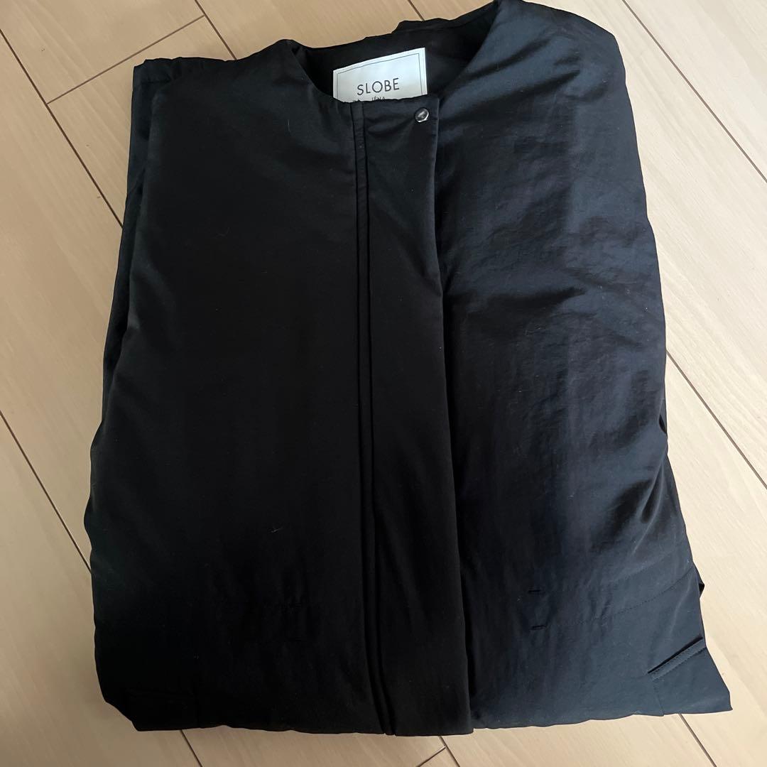 SLOBE IENA中綿ストール付きノーカラーコート