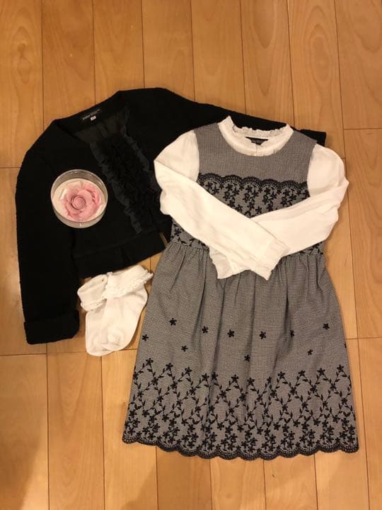 BEBEフォーマル ワンピース110、ブラウス120