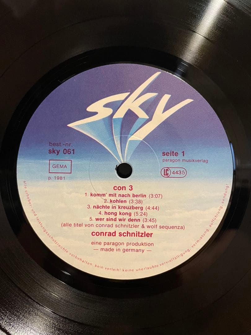 美品Conrad Schnitzler – CON 3（SKY 061A.B）