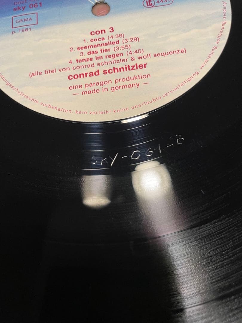 美品Conrad Schnitzler – CON 3（SKY 061A.B）