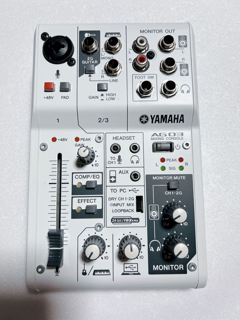 YAMAHA AG03 オーディオインターフェース ミキサー 動作良好