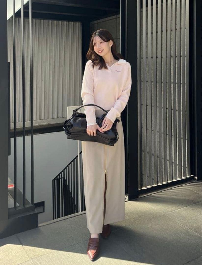 新品未使用　ココディール　Wカラースキッパーニットプルオーバー　25ss