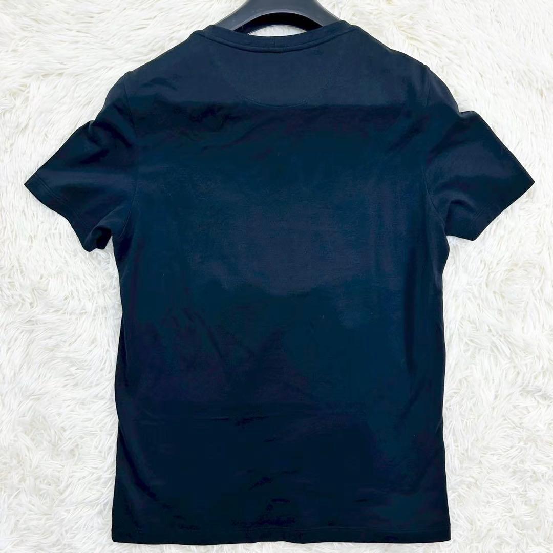 良品　フェンディ　モンスターアイ　半袖Tシャツ コットン　ブラック　XS