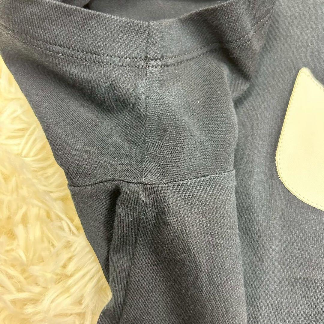 良品　フェンディ　モンスターアイ　半袖Tシャツ コットン　ブラック　XS