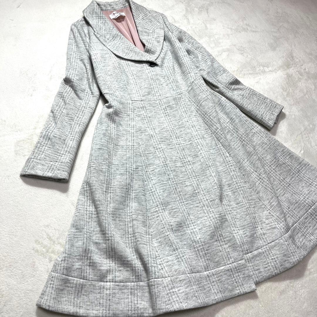 【美品】kay me ケイミー グレンチェック チェスターコート 7 希少レア