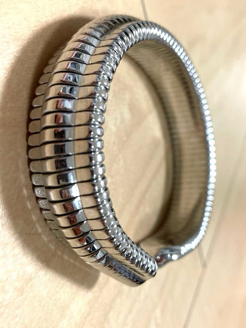 美品 orgone オルゴンリング バングル ブレスレット シルバー系 施術用