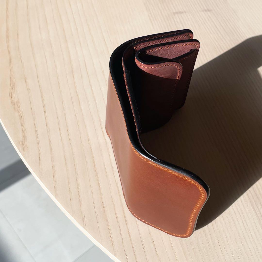 【在庫一掃セール】3つ折り財布 コードバン ブライドルレザー